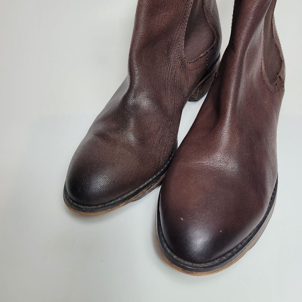 Arturo Chiang Averly  Brown Leather Chelsea Boot  Slip On Ankle Size Size 7 - Picture 2 of 8